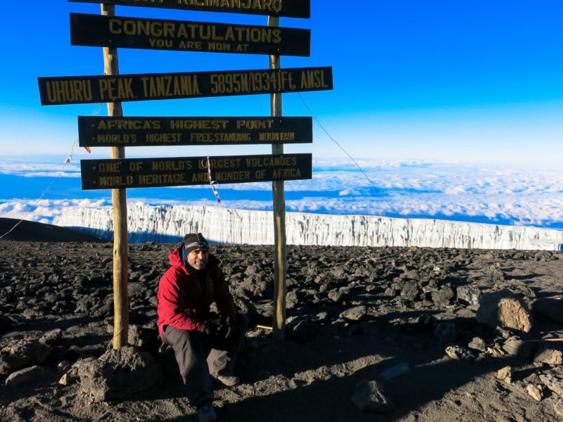 Uhuru Peak on Mount Kilimajaro